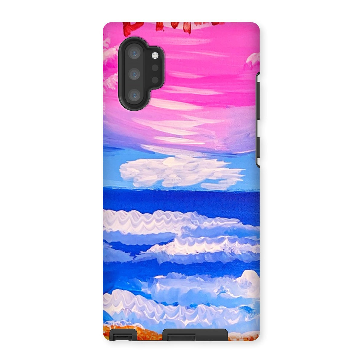 Waves on a Sandy Beach Tough Phone Case