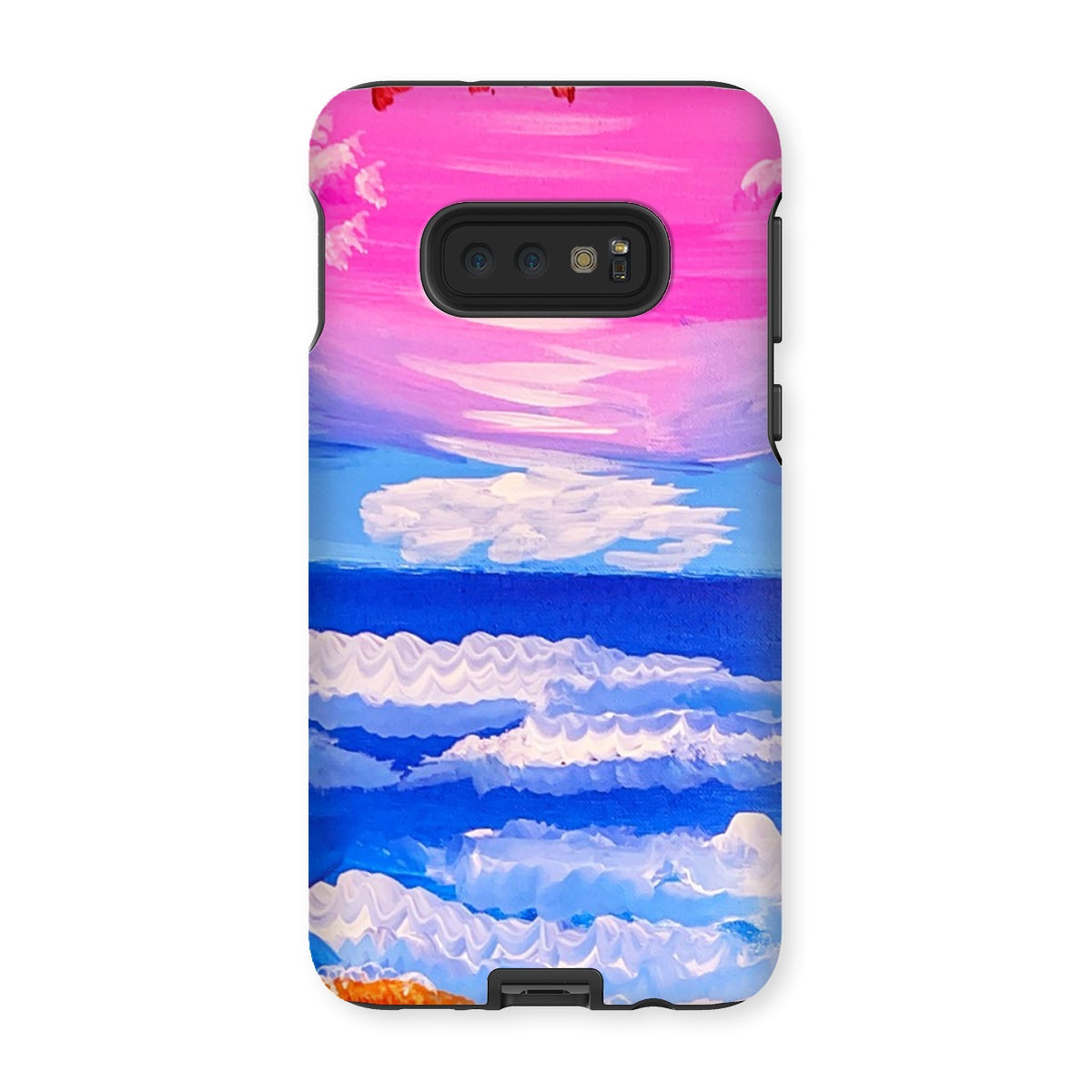 Waves on a Sandy Beach Tough Phone Case