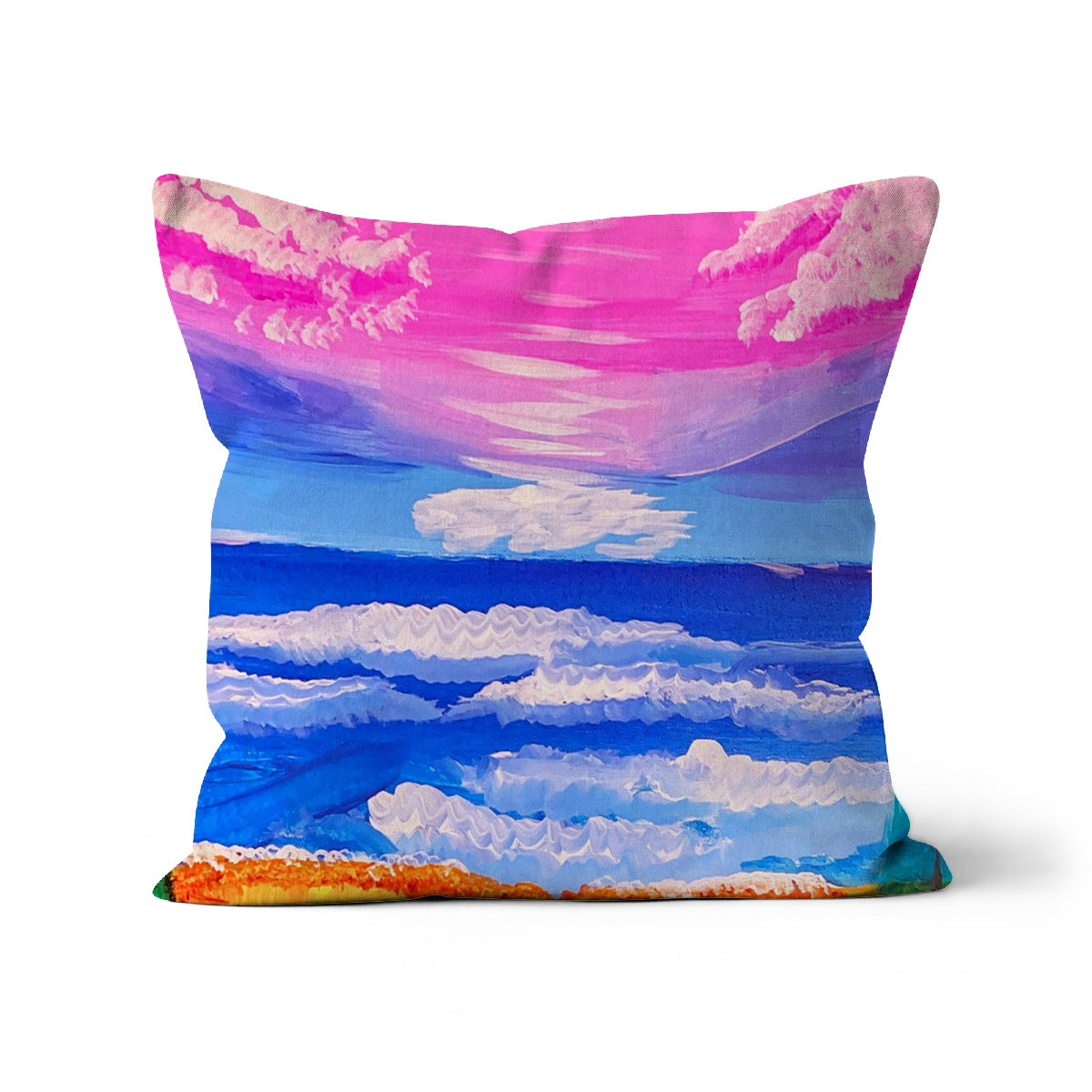 Waves on a Sandy Beach Cushion