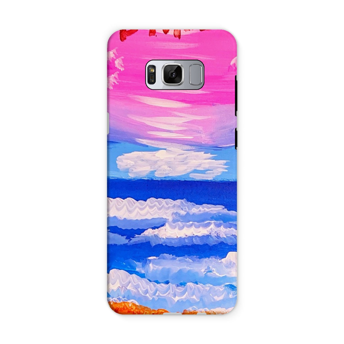 Waves on a Sandy Beach Tough Phone Case