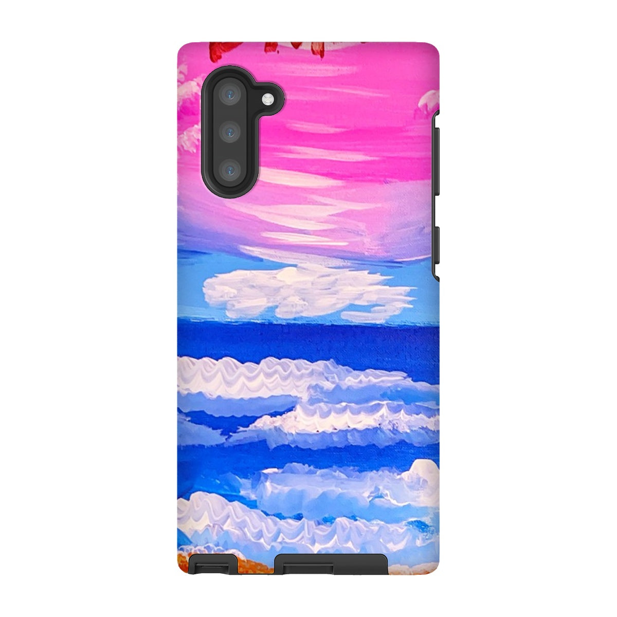 Waves on a Sandy Beach Tough Phone Case