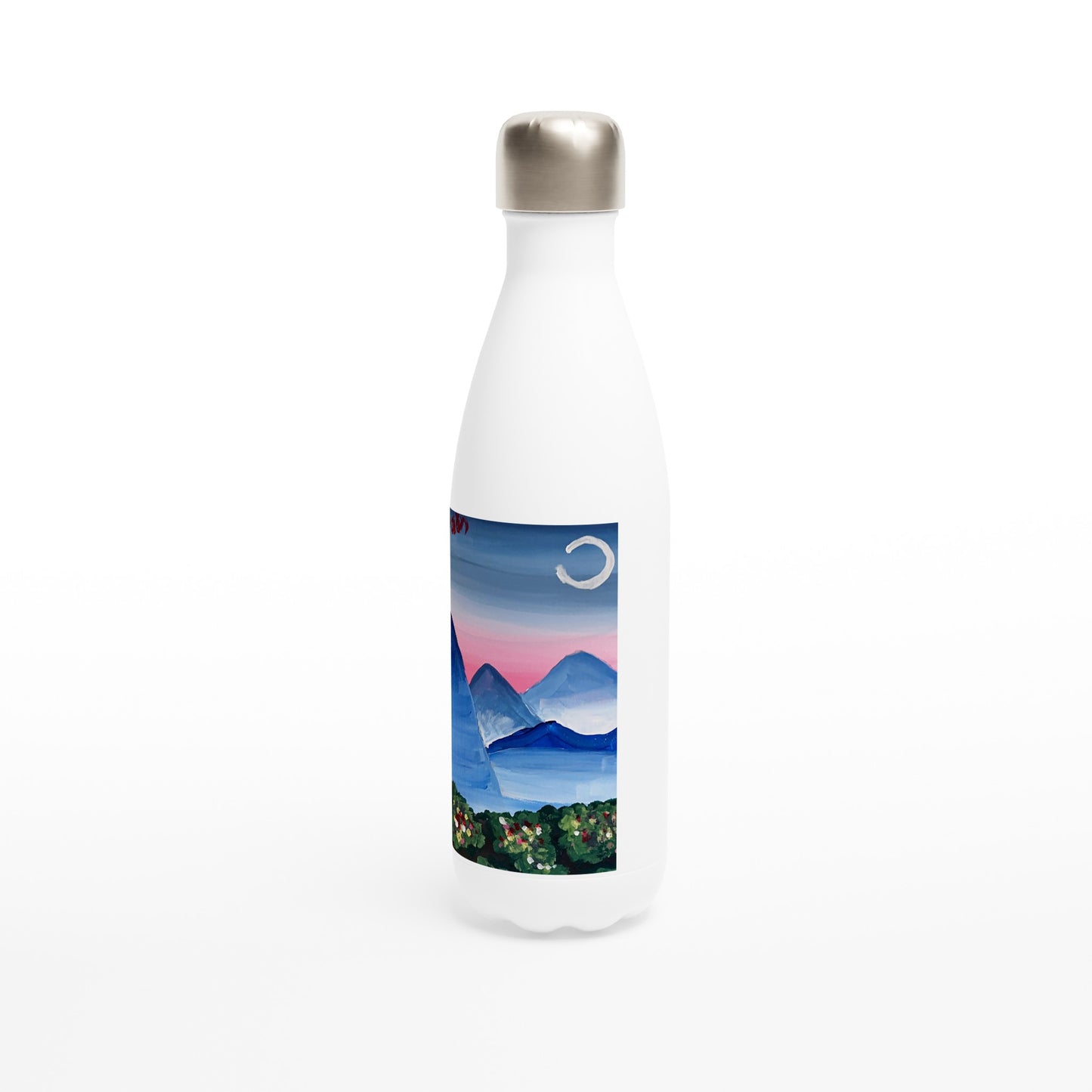 Spring Day -- White 17oz Stainless Steel Water Bottle