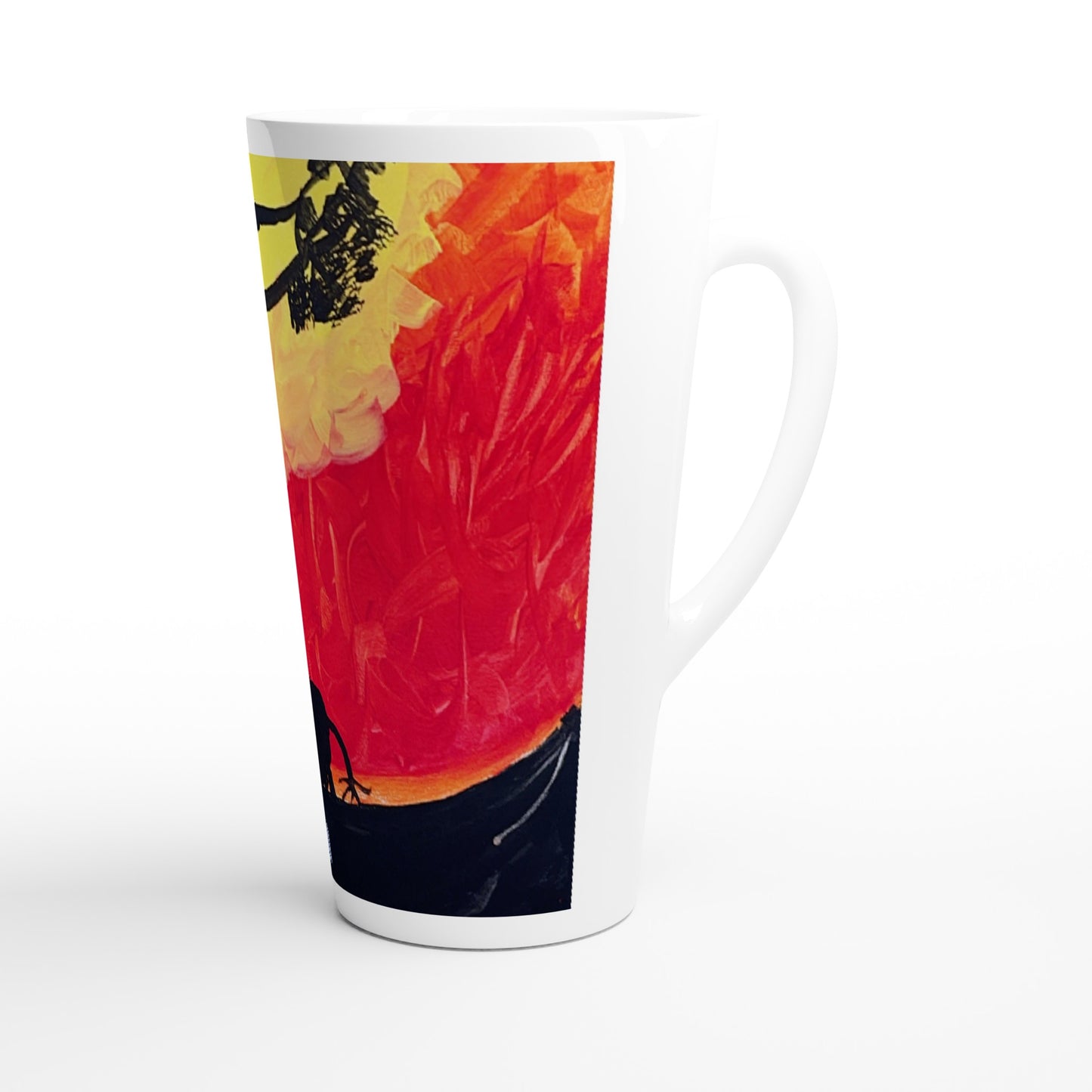 Safari Sunset -- Latte 17oz Ceramic Mug