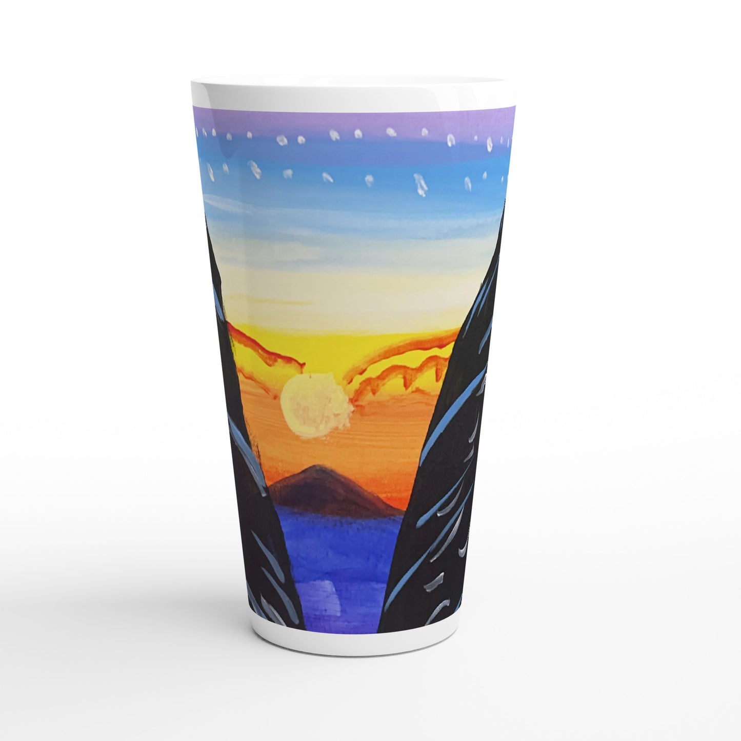 Setting Sun -- Latte 17oz Ceramic Mug