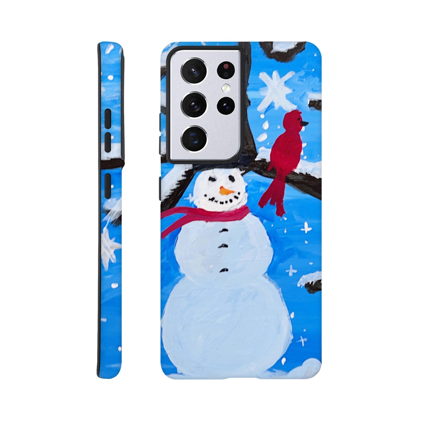 Snowman and the Cardinal Cell Phone Tough case