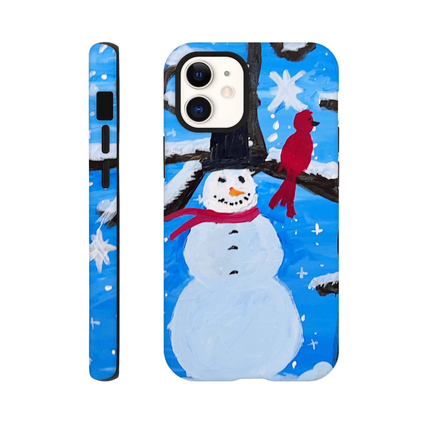Snowman and the Cardinal Cell Phone Tough case