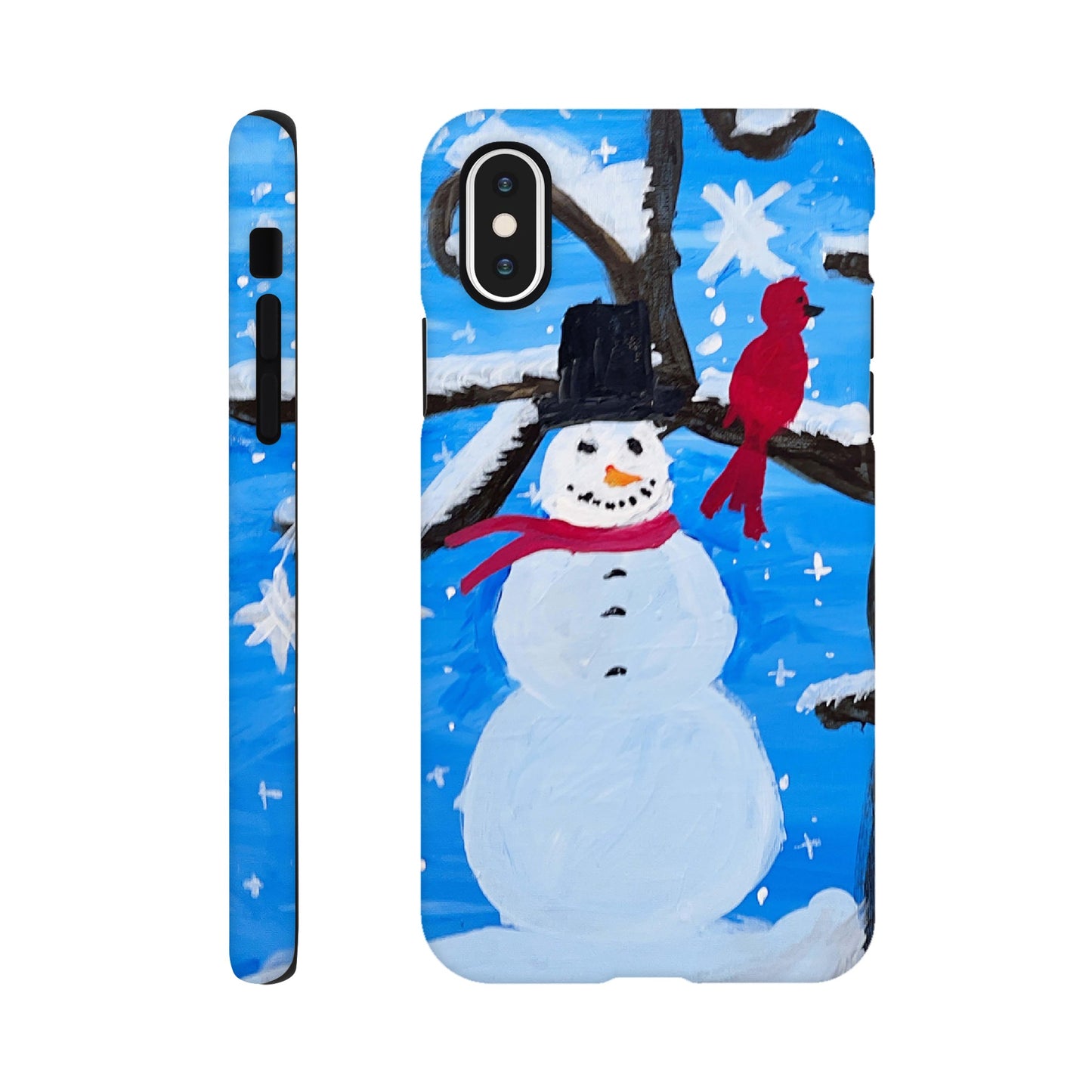 Snowman and the Cardinal Cell Phone Tough case
