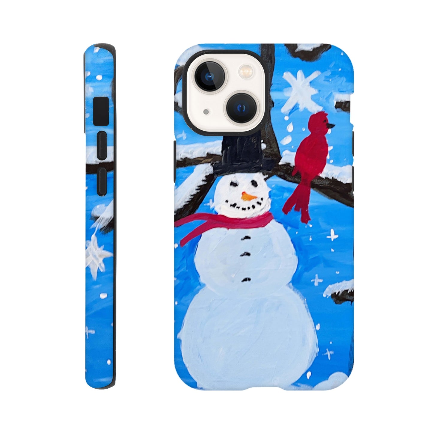 Snowman and the Cardinal Cell Phone Tough case