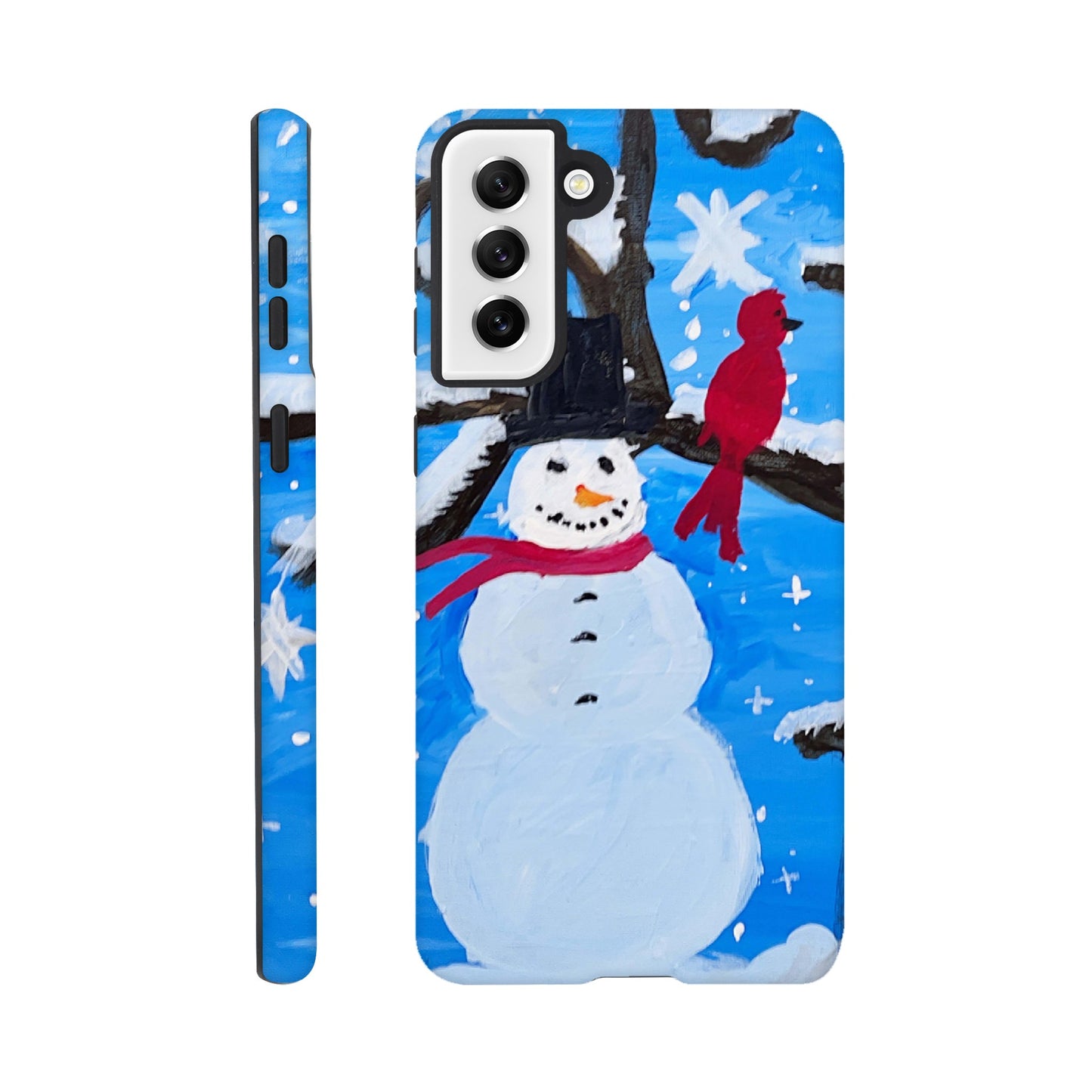 Snowman and the Cardinal Cell Phone Tough case