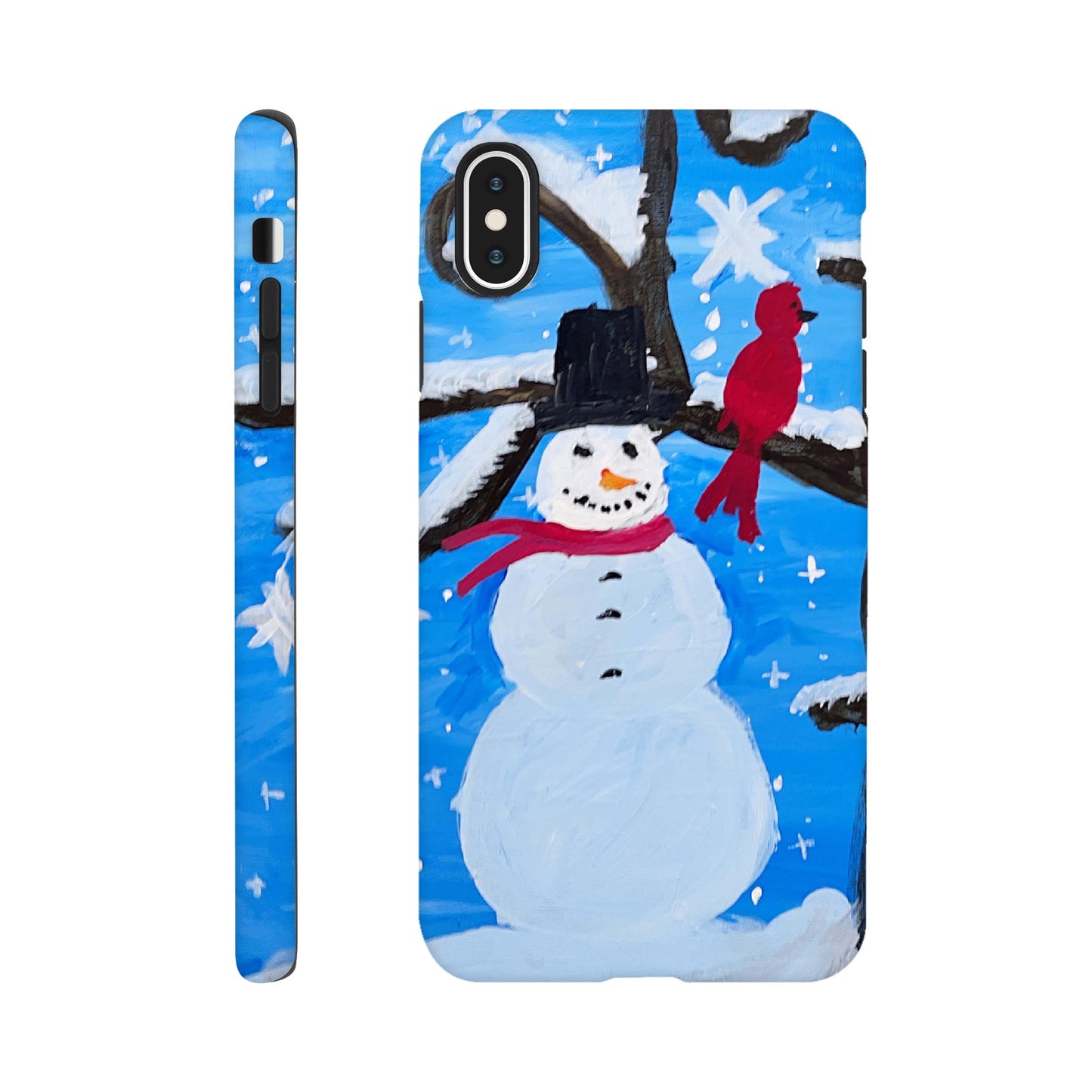 Snowman and the Cardinal Cell Phone Tough case