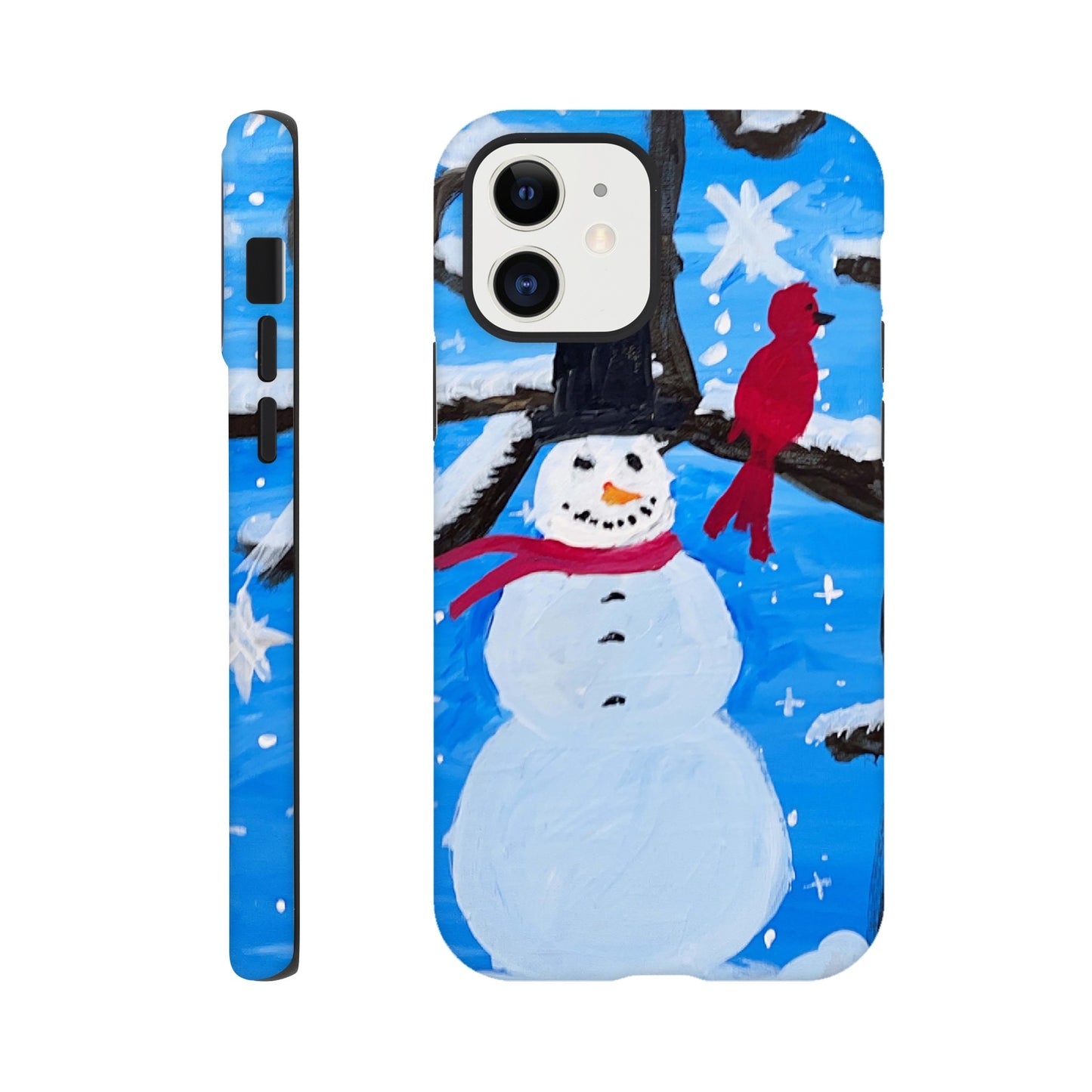 Snowman and the Cardinal Cell Phone Tough case