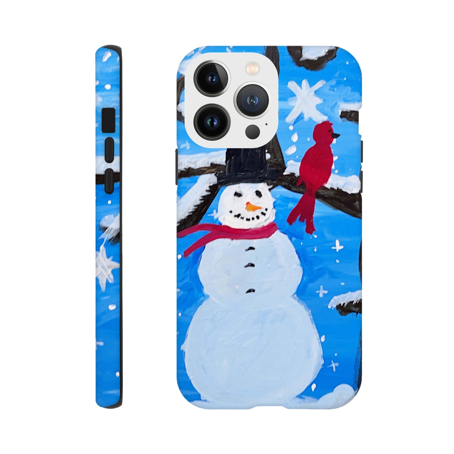 Snowman and the Cardinal Cell Phone Tough case