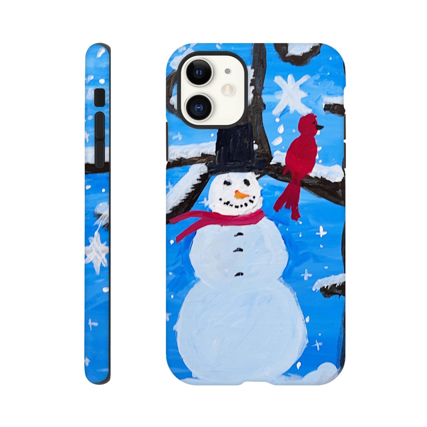Snowman and the Cardinal Cell Phone Tough case