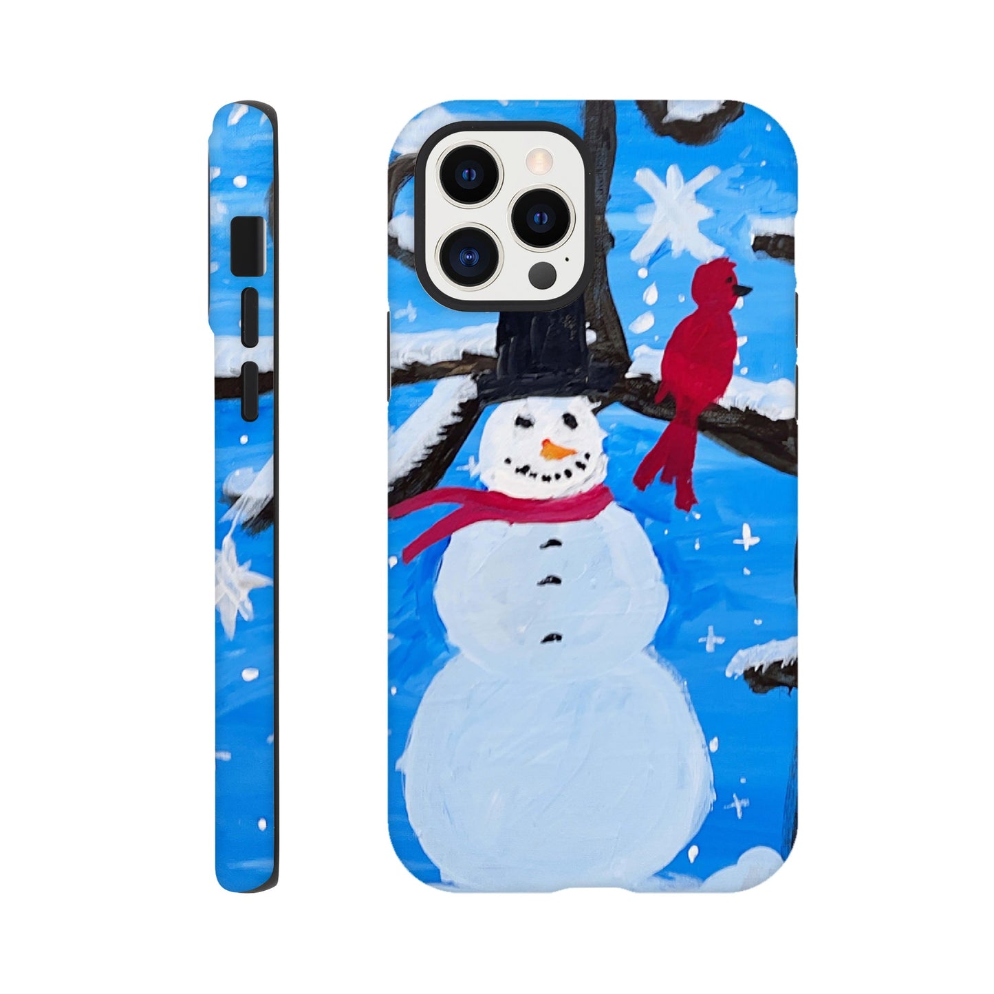 Snowman and the Cardinal Cell Phone Tough case