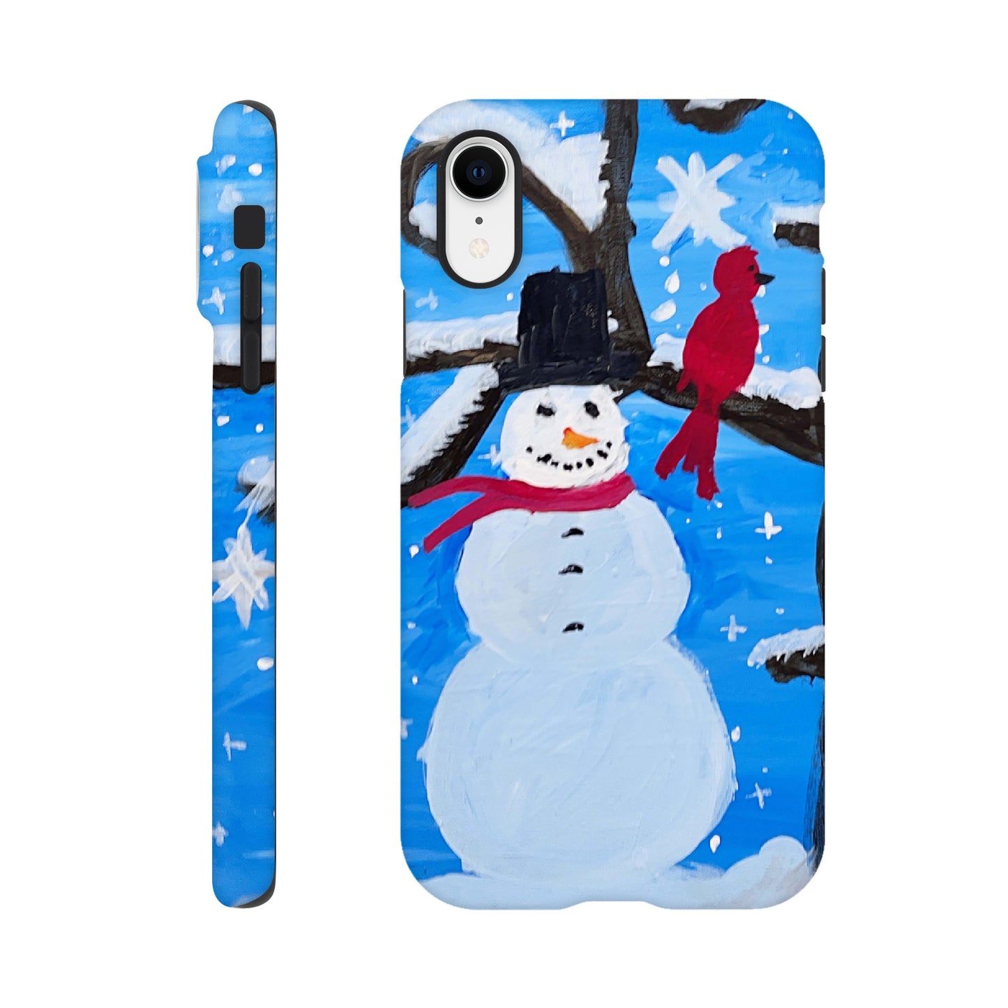 Snowman and the Cardinal Cell Phone Tough case