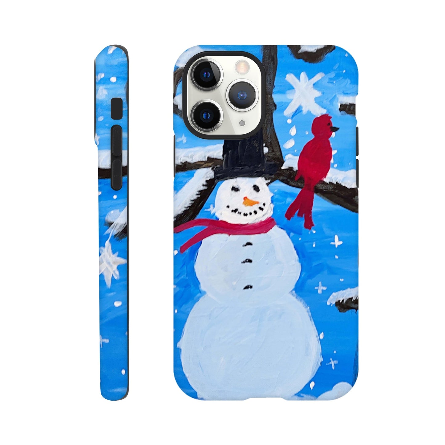 Snowman and the Cardinal Cell Phone Tough case