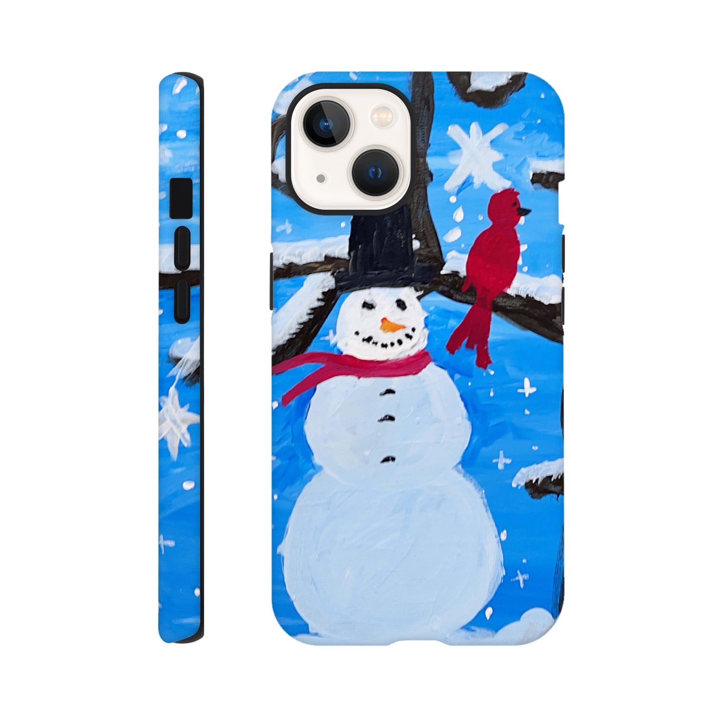 Snowman and the Cardinal Cell Phone Tough case