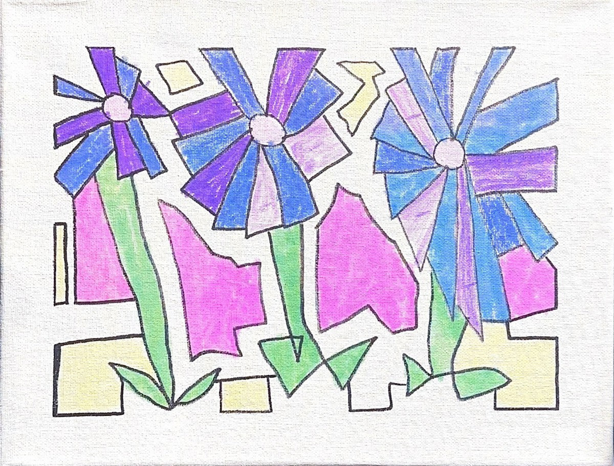 Dancing Blue Flowers