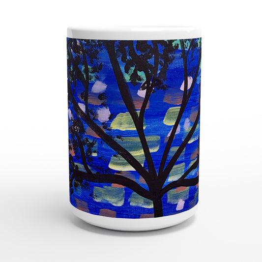 Starry Night - White 15oz Ceramic Mug