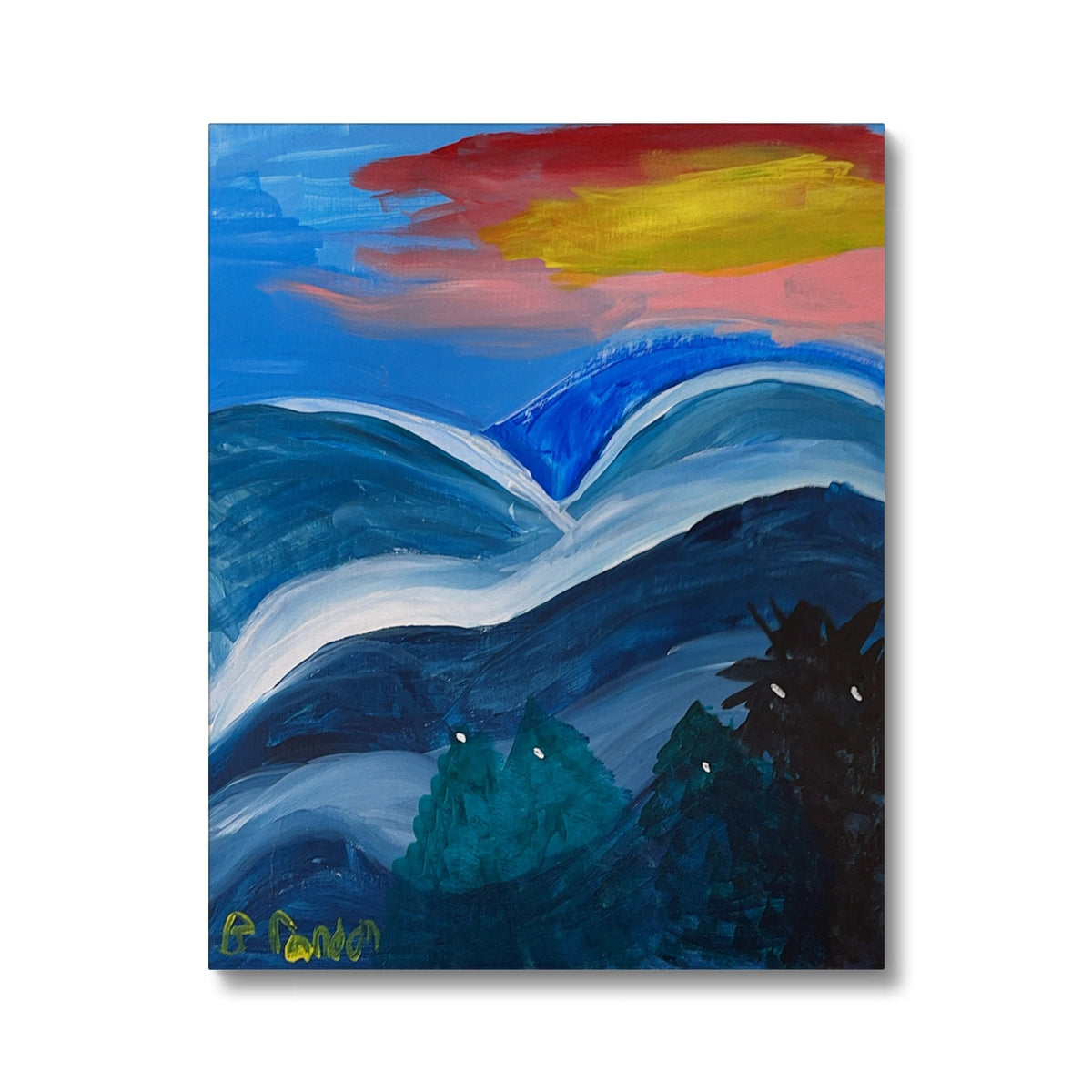 Snowy Mountains at Sunrise