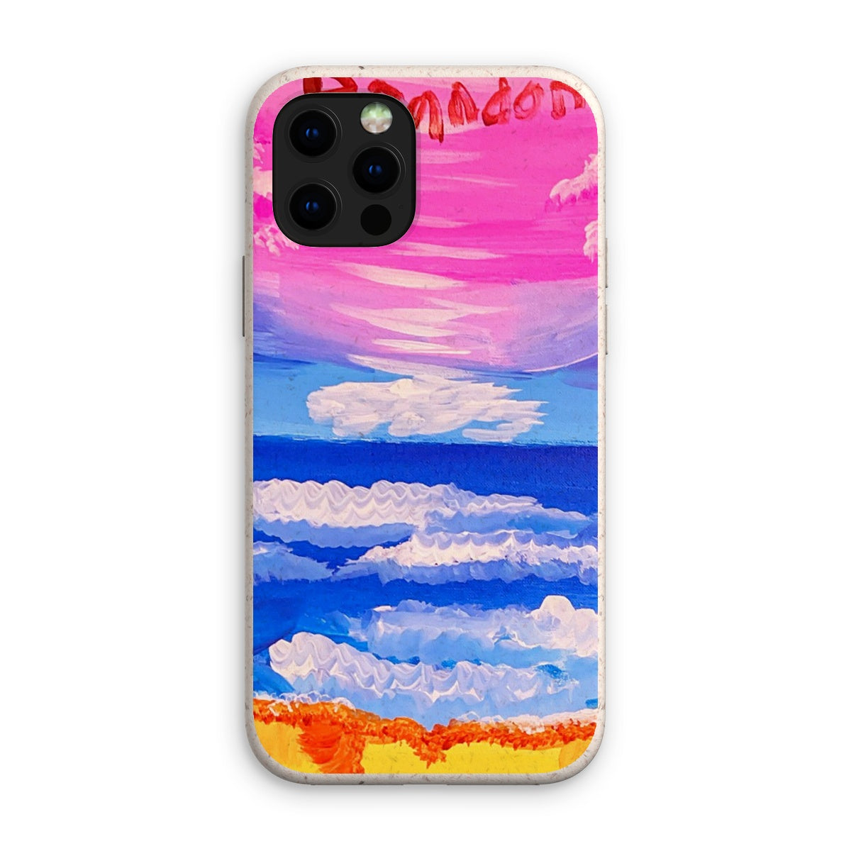 Waves on a Sandy Beach Eco Phone Case