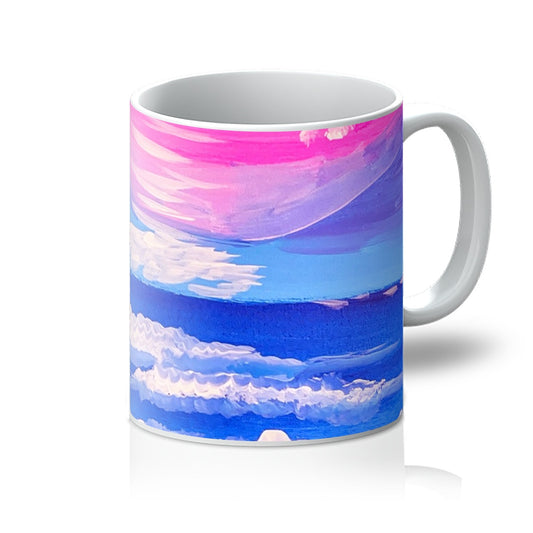 Waves on a Sandy Beach Mug