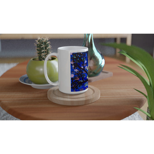 Starry Night - White 15oz Ceramic Mug