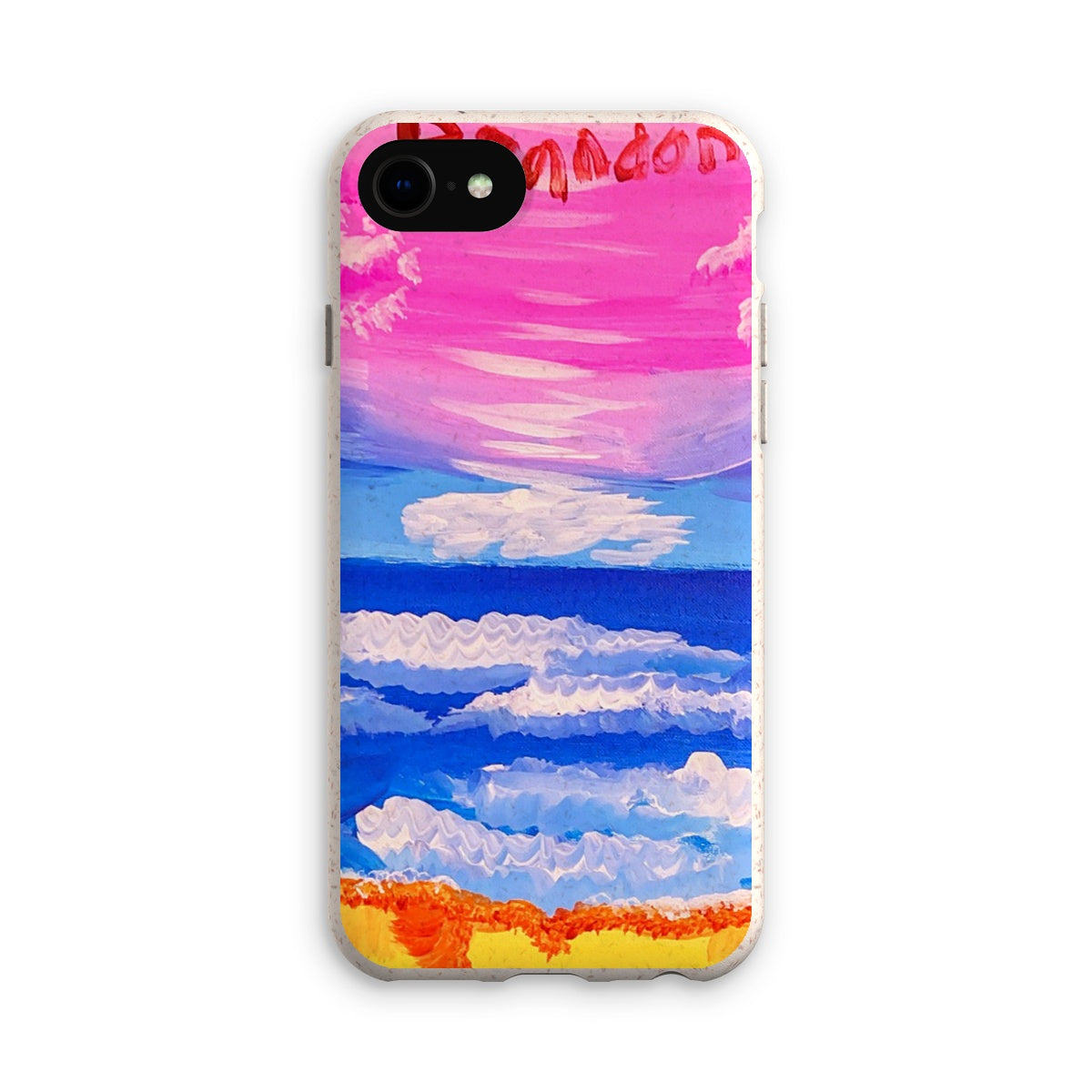 Waves on a Sandy Beach Eco Phone Case