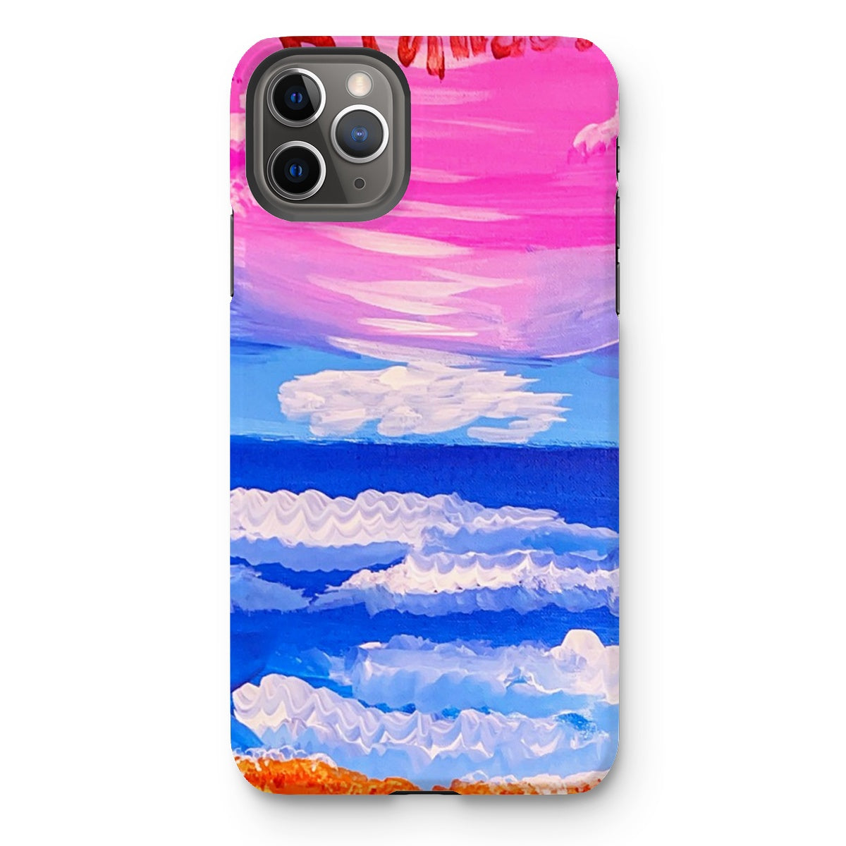 Waves on a Sandy Beach Tough Phone Case