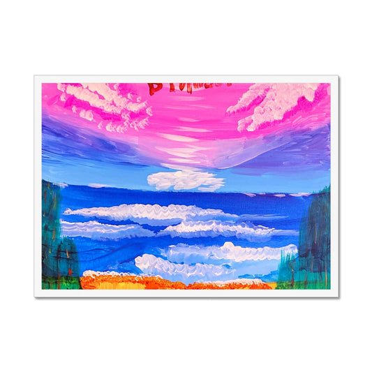 Waves on a Sandy Beach Framed Print