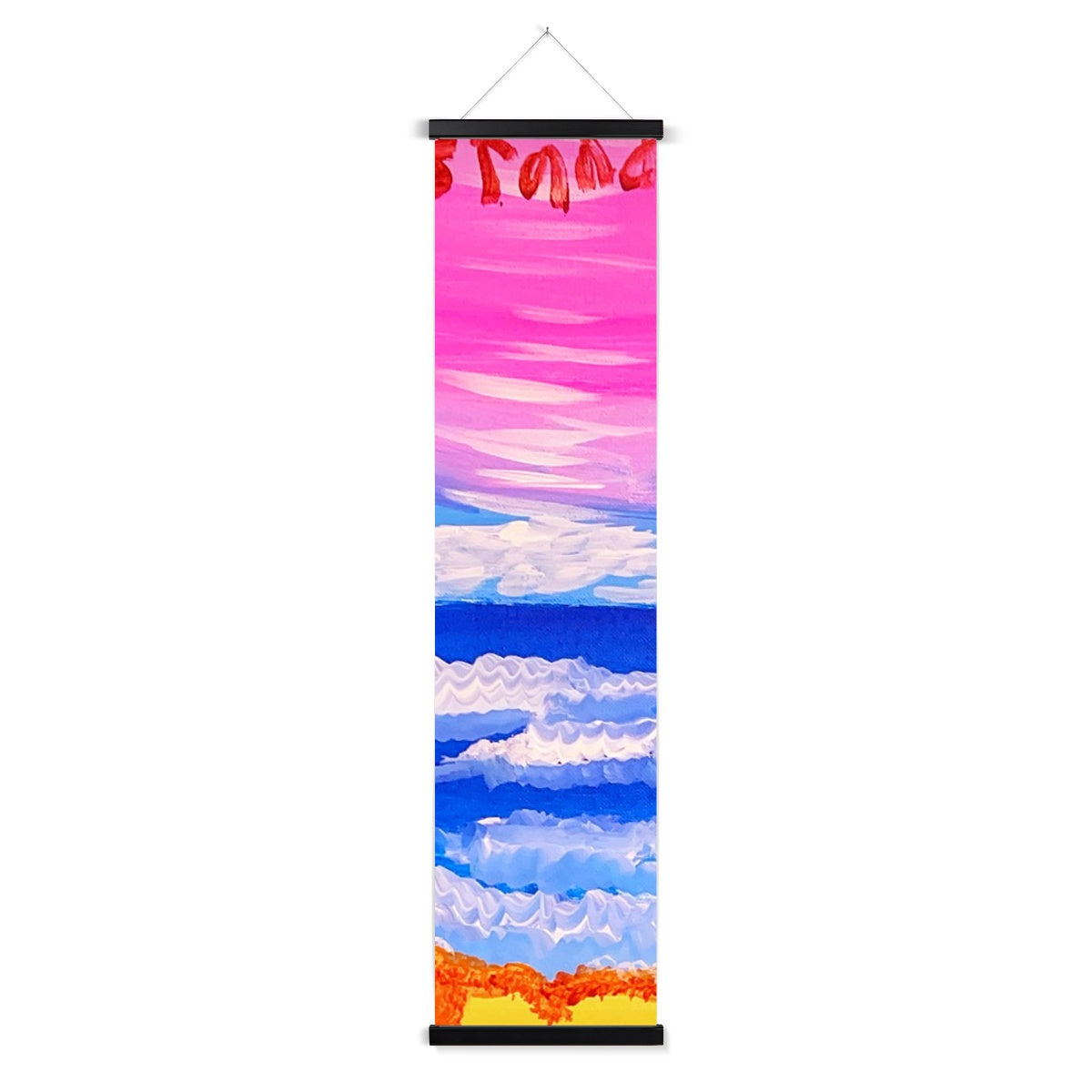 Waves on a Sandy Beach Wall Height Chart