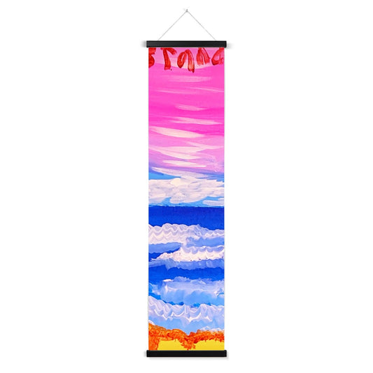 Waves on a Sandy Beach Wall Height Chart