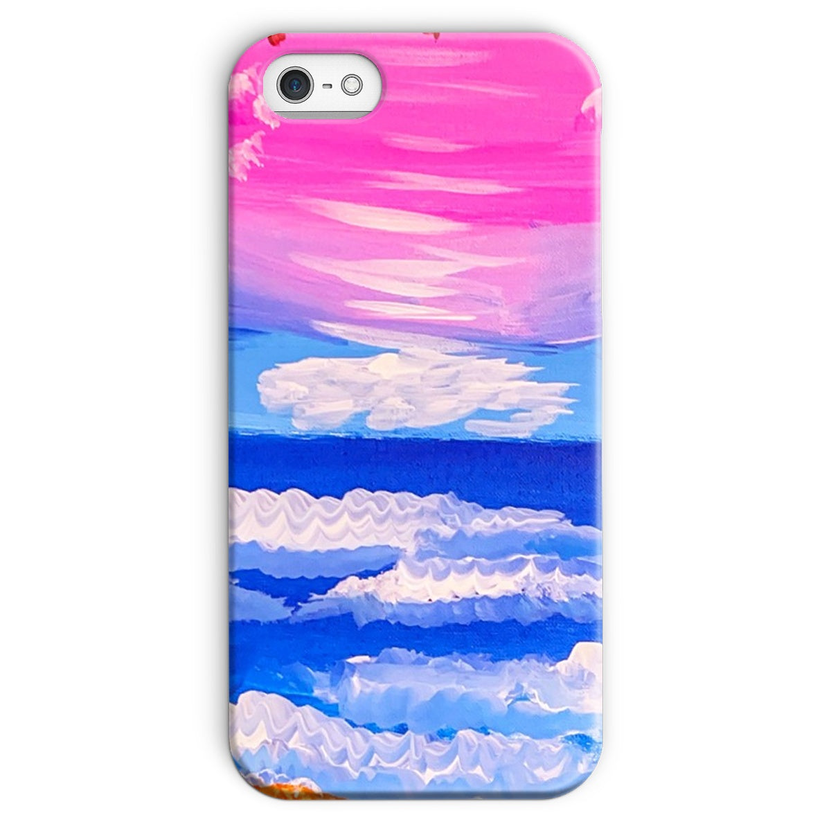 Waves on a Sandy Beach Snap Phone Case