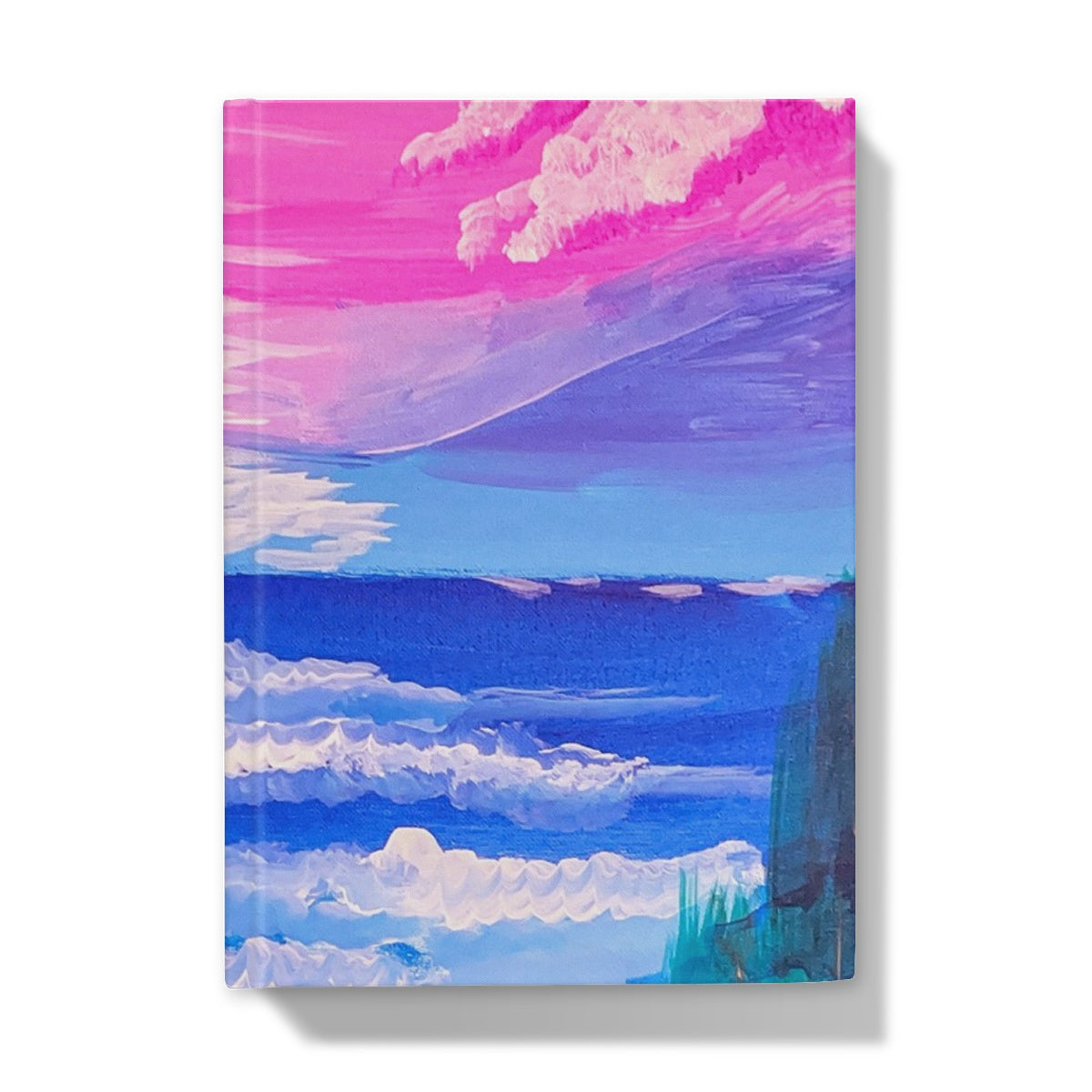 Waves on a Sandy Beach Hardback Journal