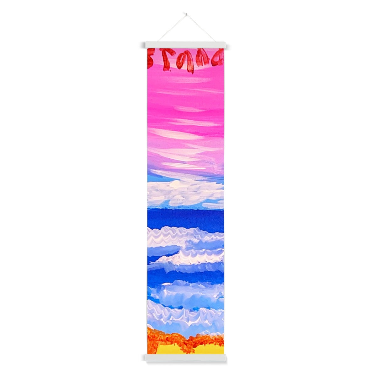 Waves on a Sandy Beach Wall Height Chart