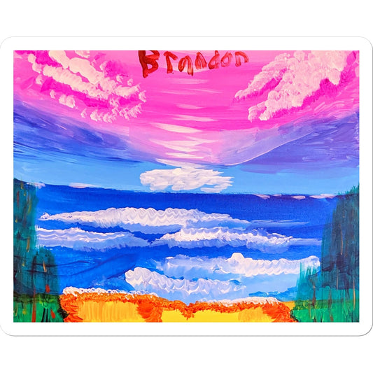 Waves on a Sandy Beach Sticker