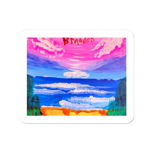 Waves on a Sandy Beach Sticker