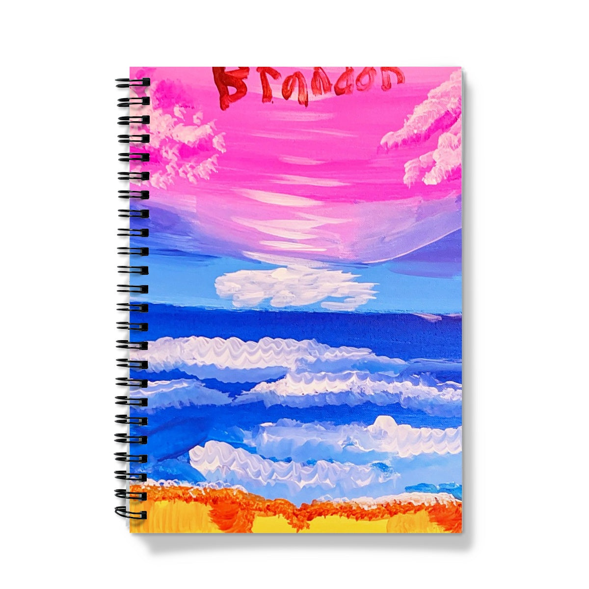 Waves on a Sandy Beach Notebook