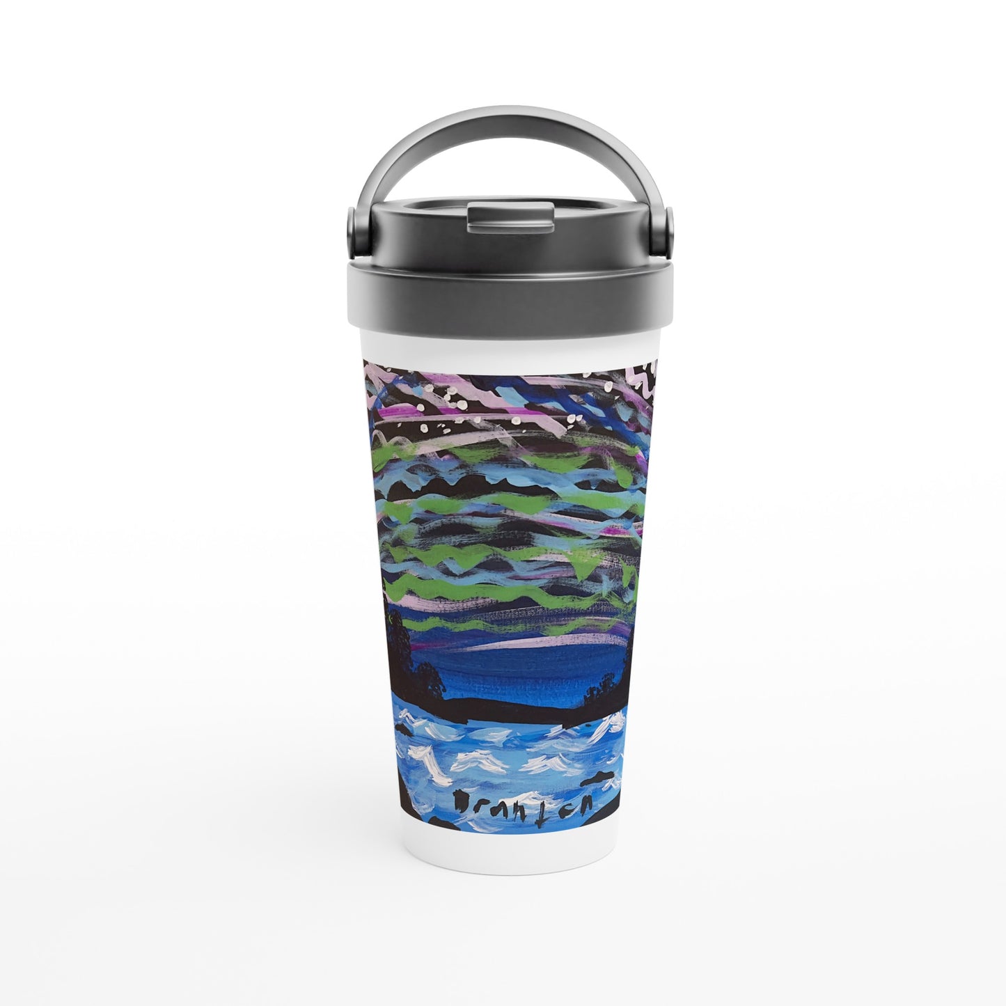 Glowing Sky -- 15oz Stainless Steel Travel Mug