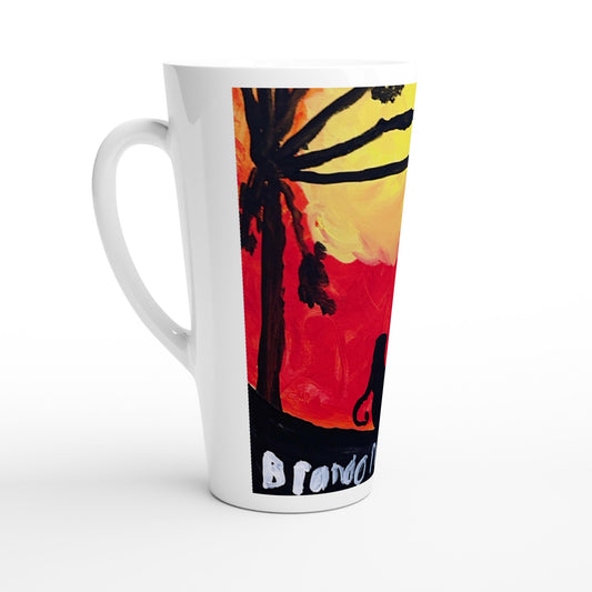 Safari Sunset -- Latte 17oz Ceramic Mug
