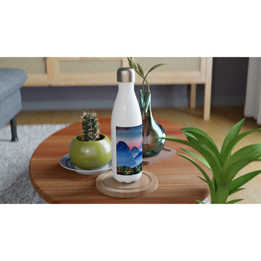 Spring Day -- White 17oz Stainless Steel Water Bottle