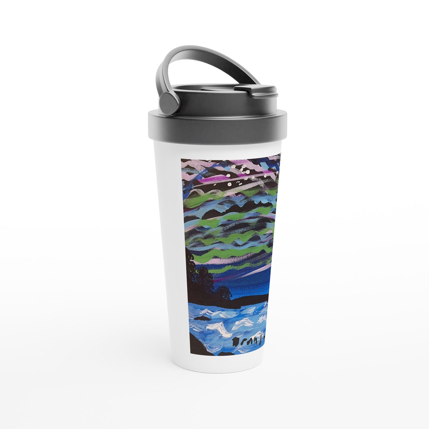 Glowing Sky -- 15oz Stainless Steel Travel Mug