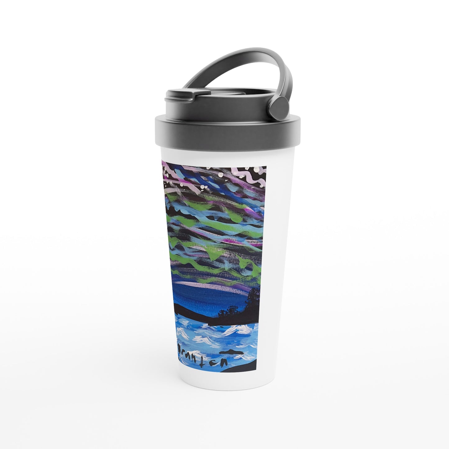 Glowing Sky -- 15oz Stainless Steel Travel Mug