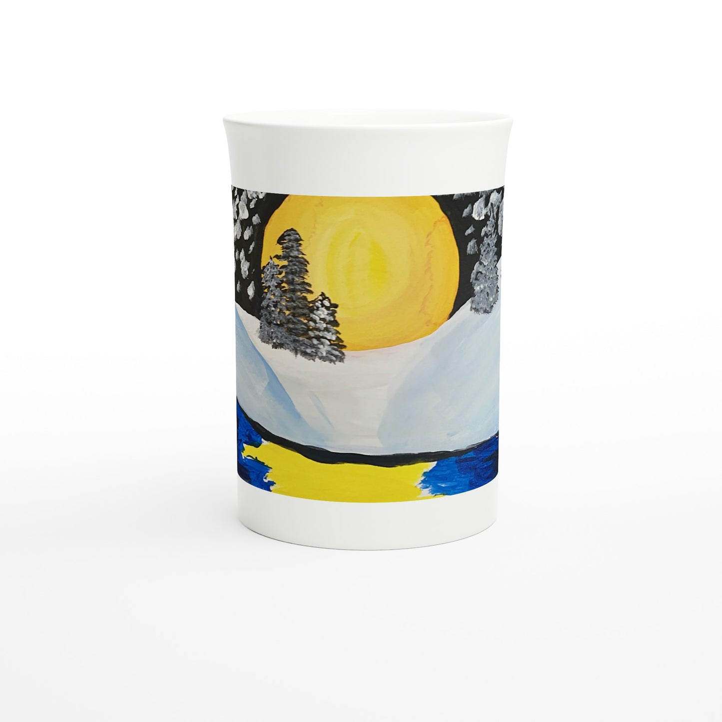 Frosty Night -- 10oz Porcelain Slim Mug