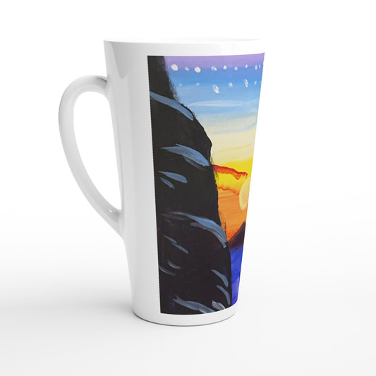 Setting Sun -- Latte 17oz Ceramic Mug