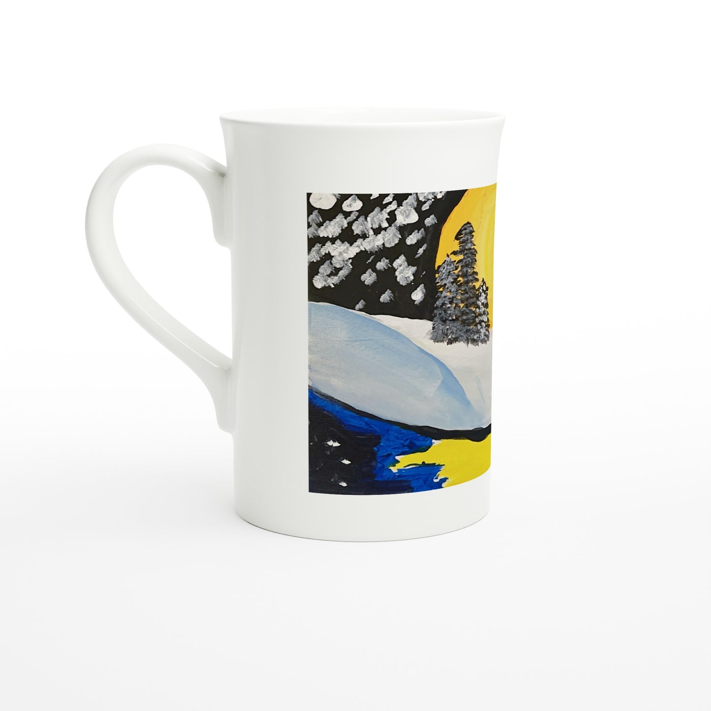 Frosty Night -- 10oz Porcelain Slim Mug