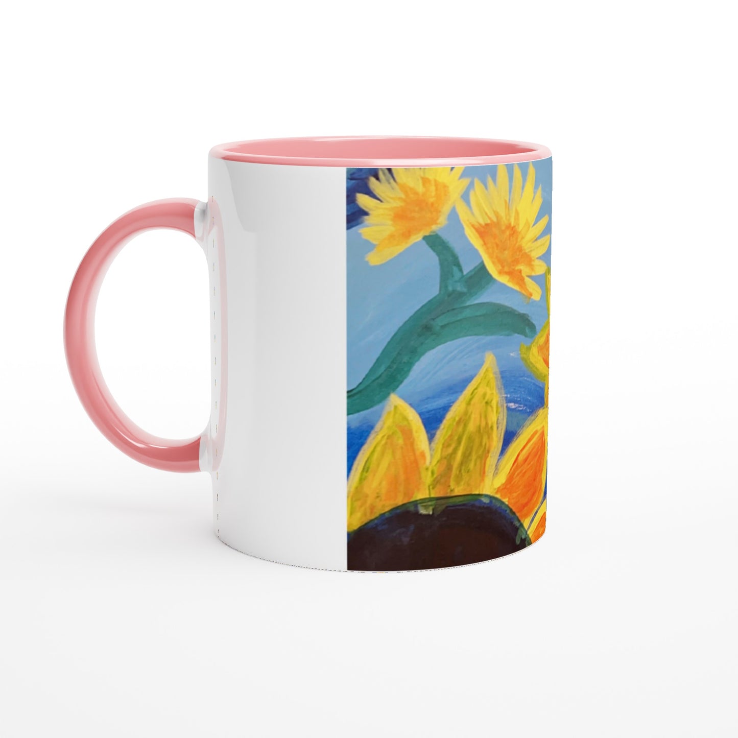 Sunflower -- 11oz Ceramic Mug with Color Inside