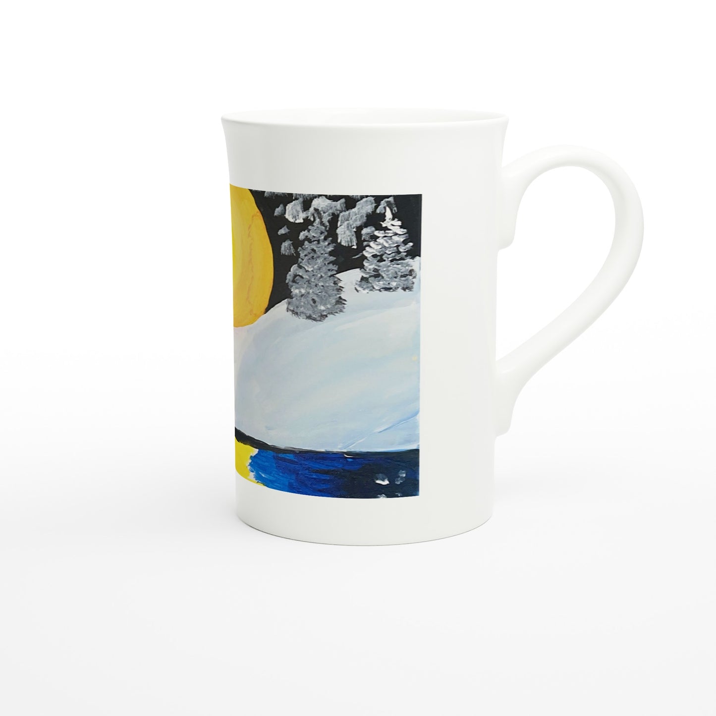 Frosty Night -- 10oz Porcelain Slim Mug