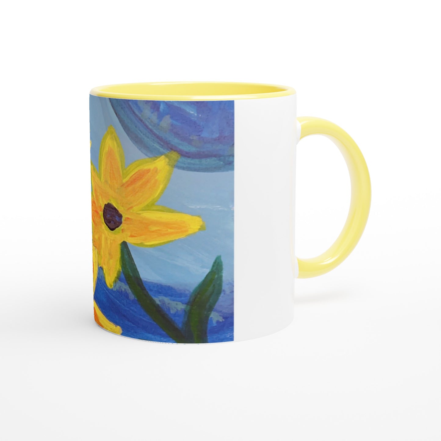 Sunflower -- 11oz Ceramic Mug with Color Inside