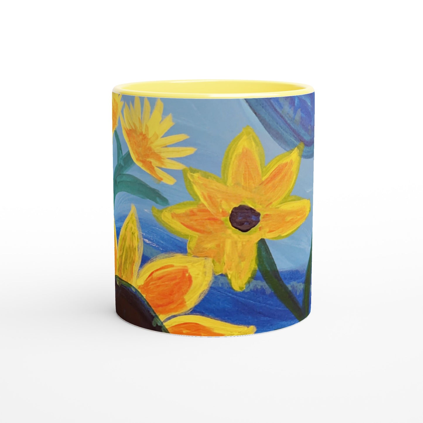 Sunflower -- 11oz Ceramic Mug with Color Inside